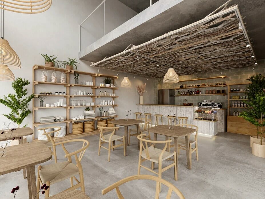 Boho style cafe interior - Liana S