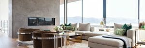 Contemporary great room interior design - Luxe