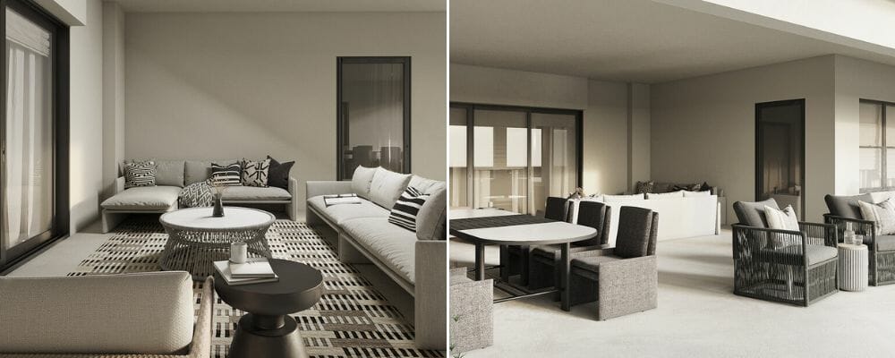 Contemporary style living interiors - Courntey B