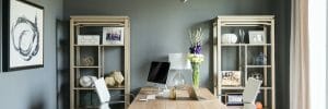 Convert dining room to home office - kirkendall design
