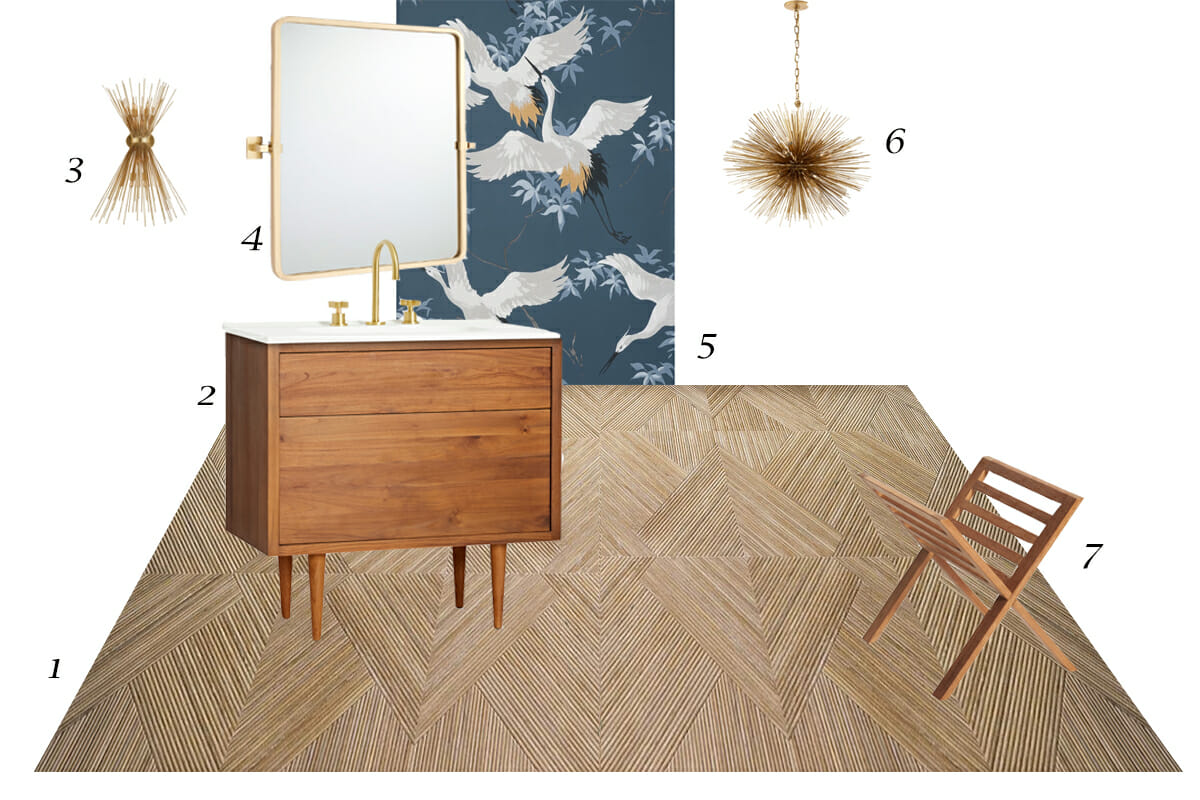 Eclectic powder room top picks by Decorilla