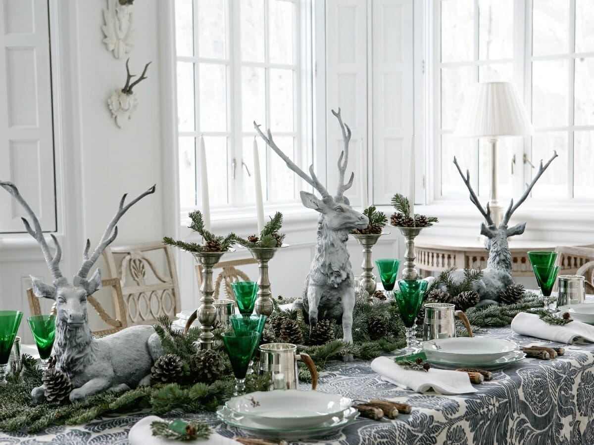 Homemade Christmas Table Decorations - homestylematters.com
