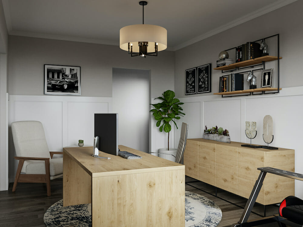 Home office design by Decorilla