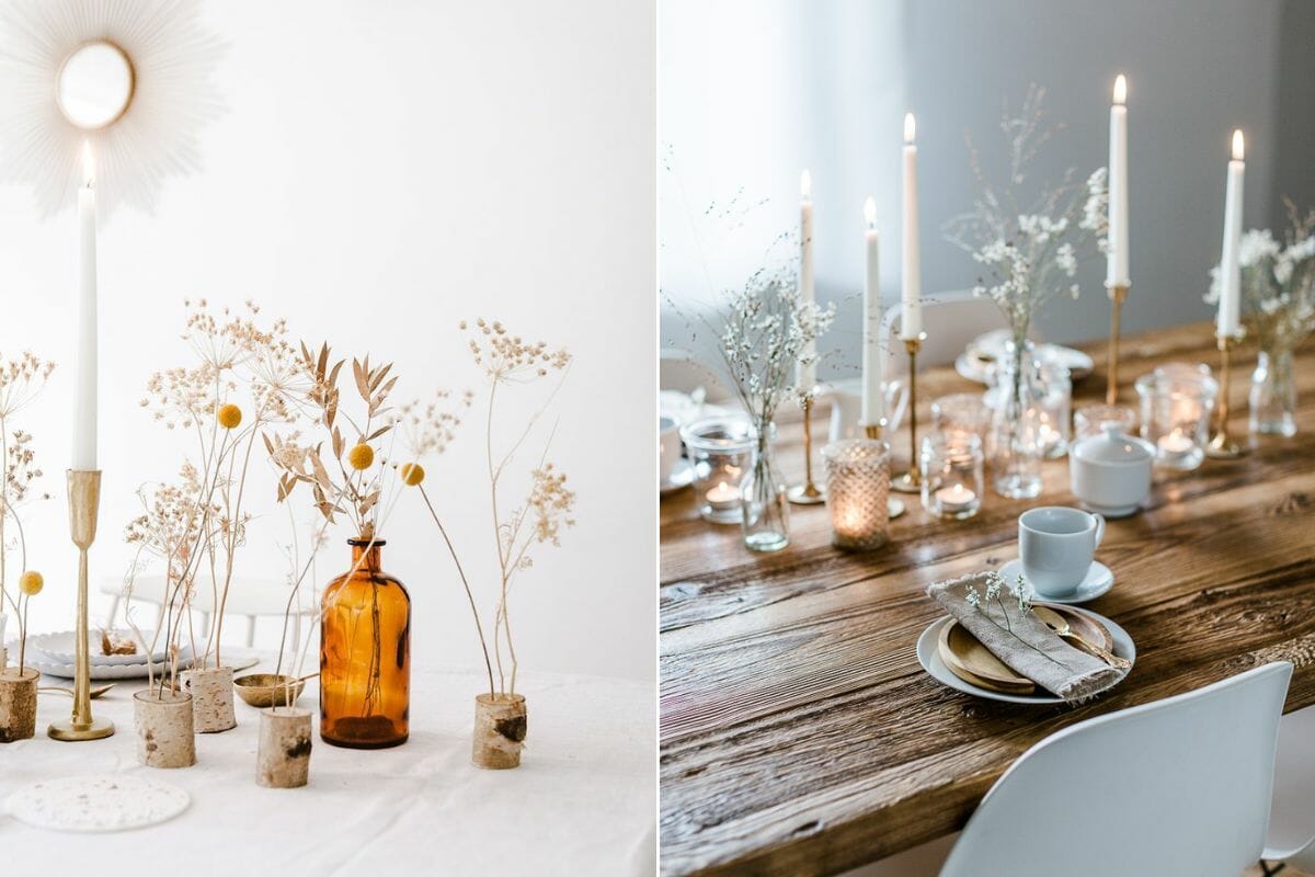 Winterdecoraties voor keuken en eetkamer