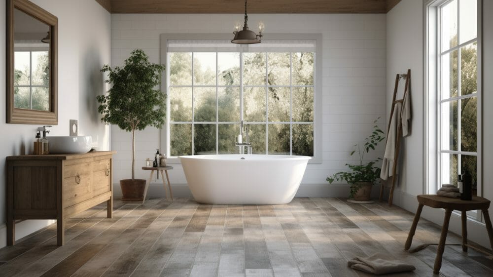 Before After Modern Farmhouse Bathroom Design Decorilla