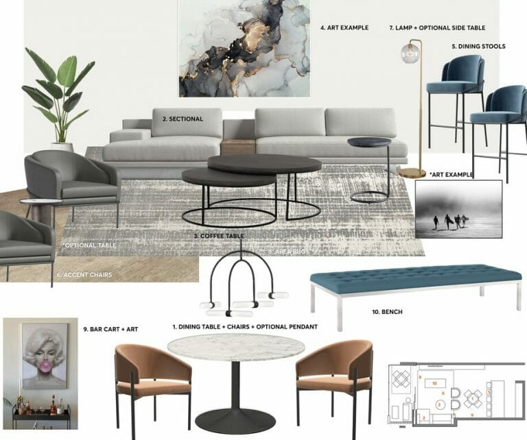 Before & After: Modern Contemporary Home Interior - Decorilla Online ...