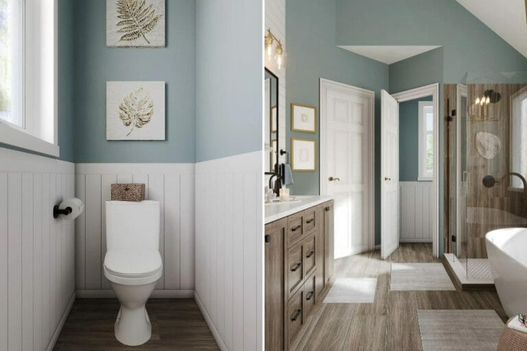 Before & After Modern Country Bathroom Design Decorilla Online