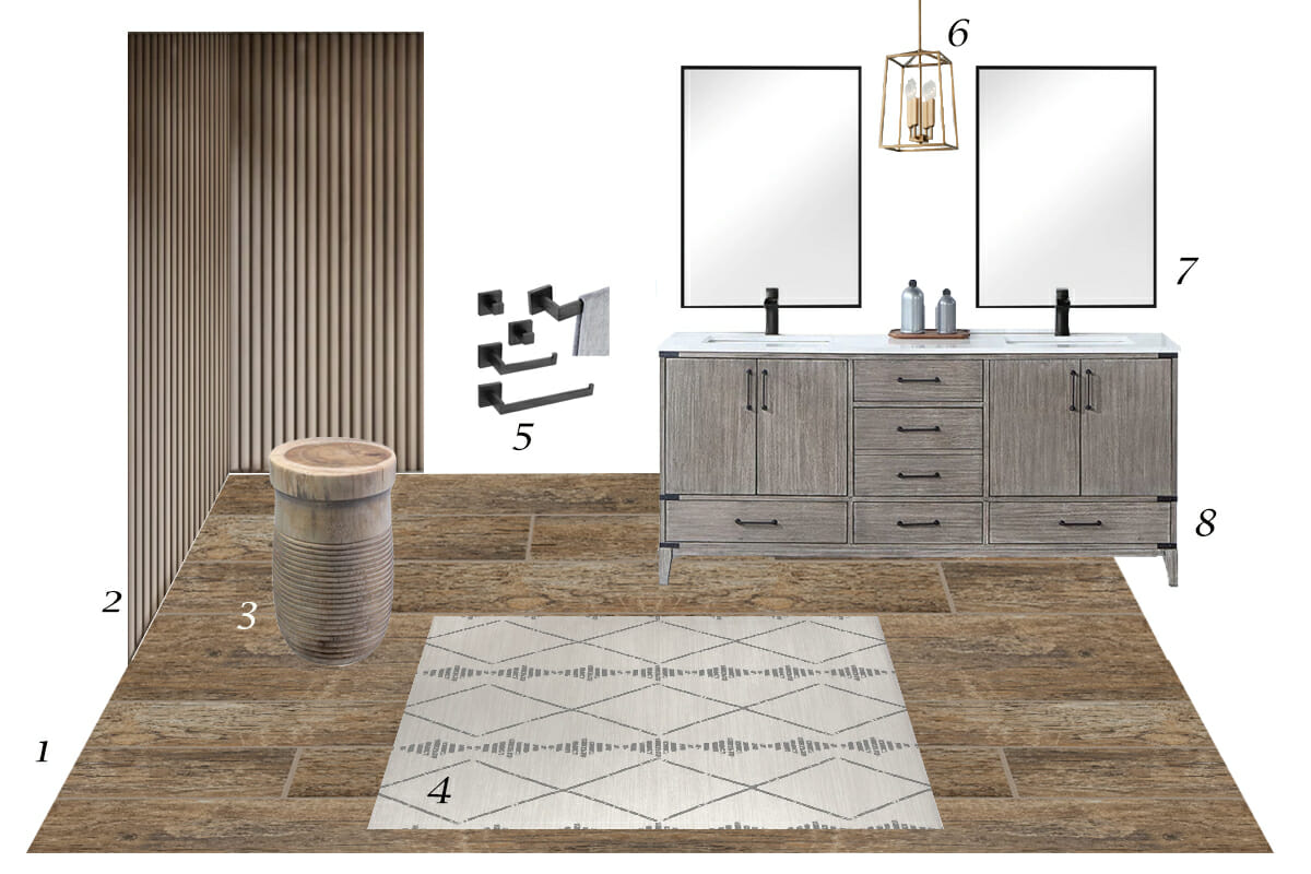 Modern country bathroom design top picks by Decorilla