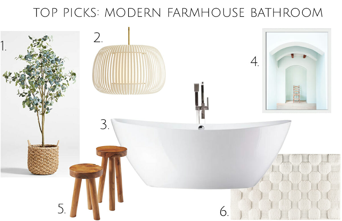 Modern farmhouse bathroom decor top picks