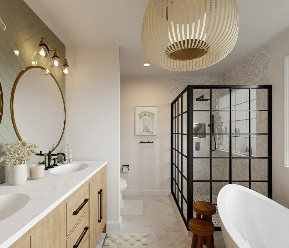 Modern farmhouse style bathroom