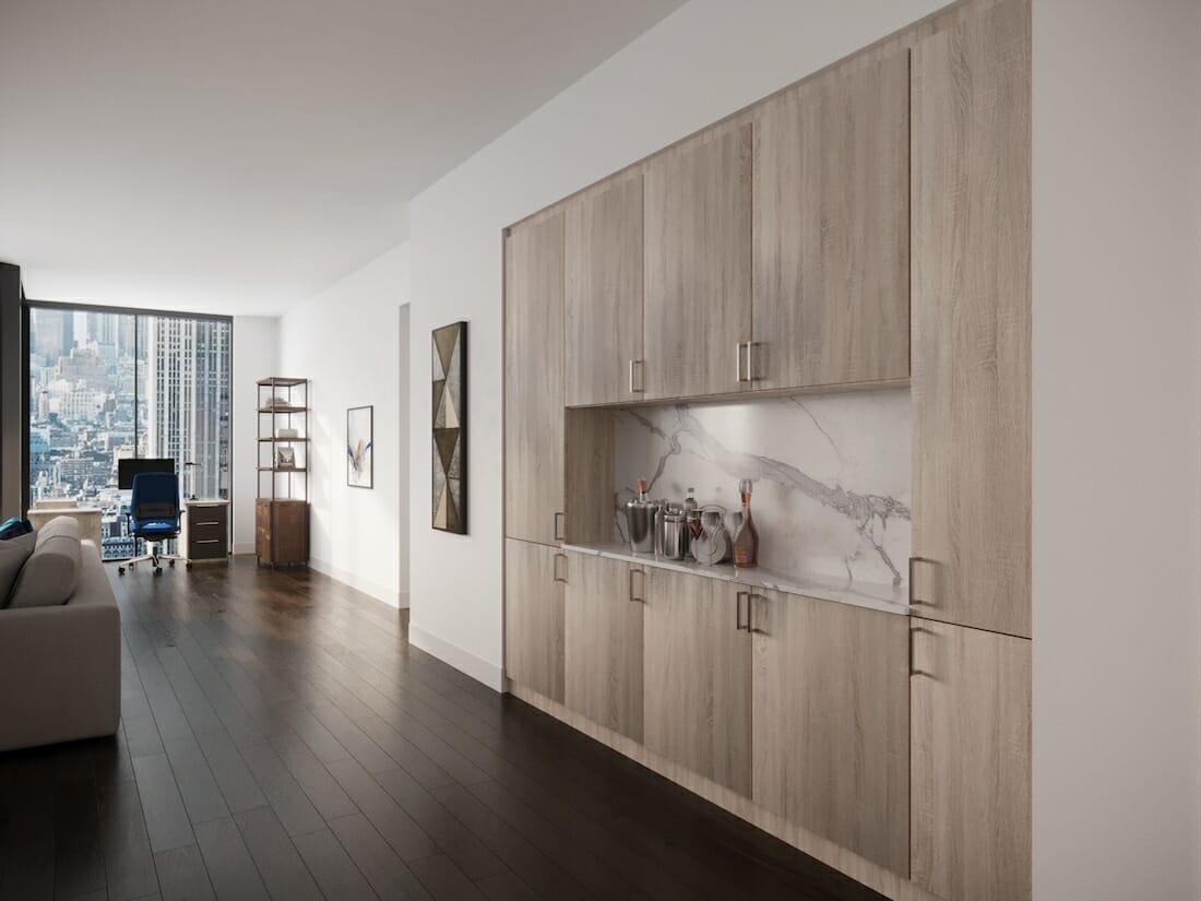 Modern minimalist apartment by Decorilla