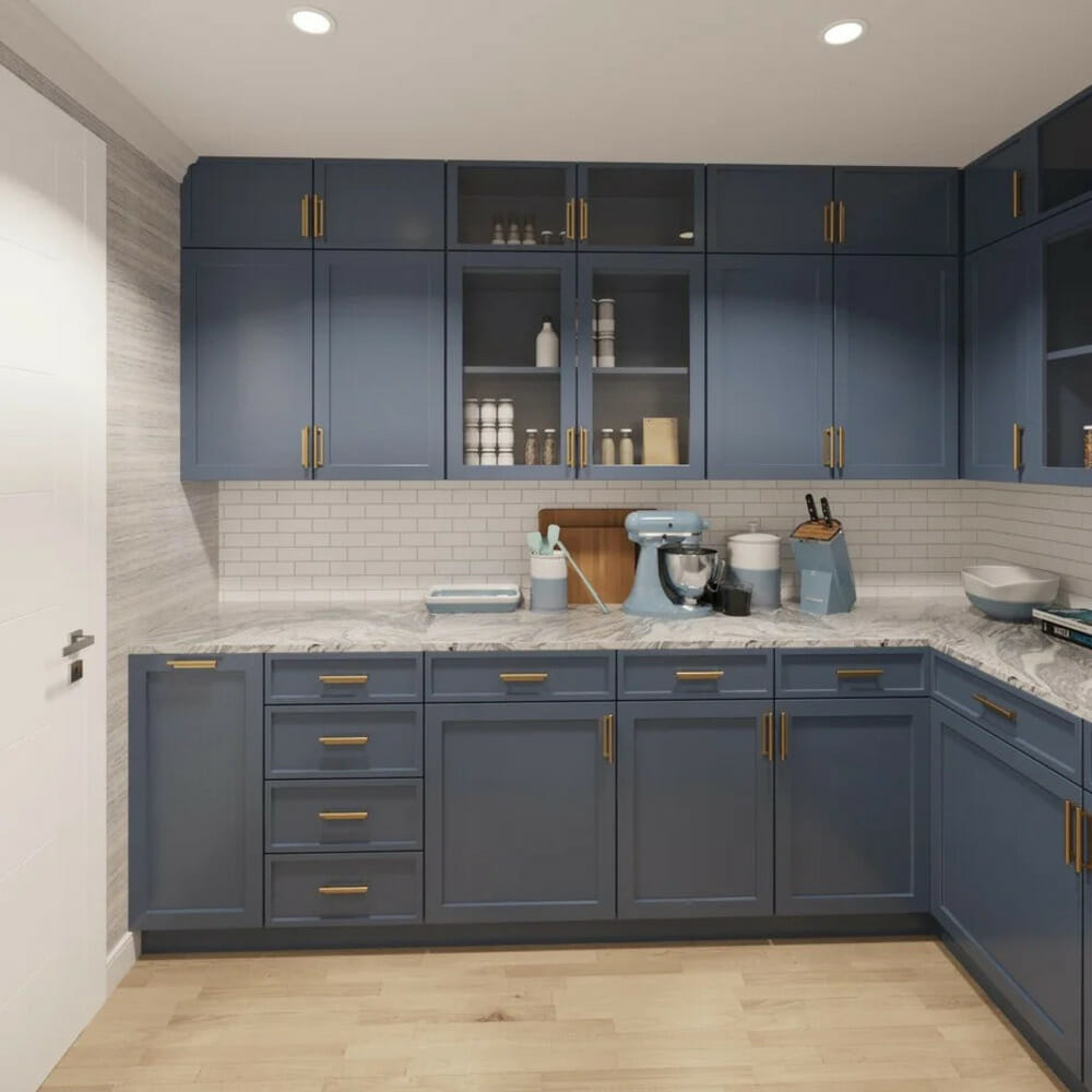 Narrow kitchen remodel ideas by Decorilla