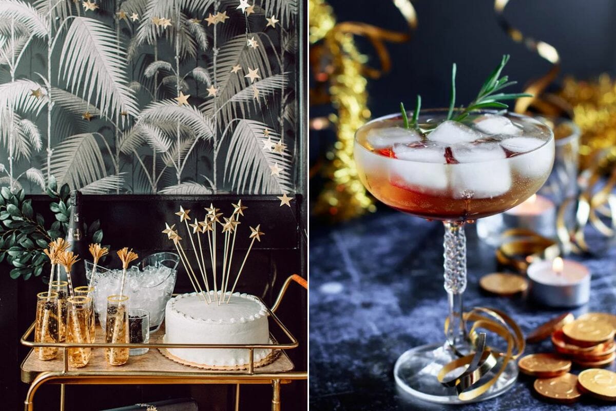 New Years Eve decor for the bar - Pinterest & Popsugar