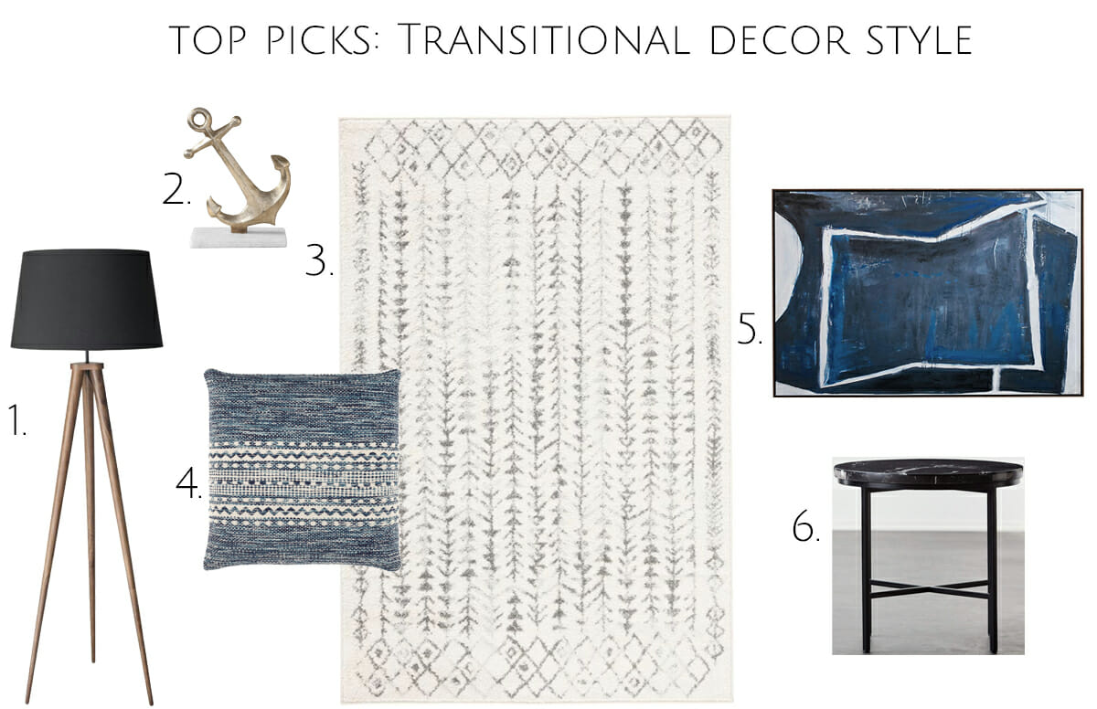 Transitional decor style top pick