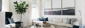 Transitonal style living room - Kate Marker Interior Design