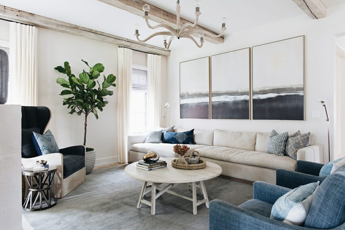 Transitonal style living room - Kate Marker Interior Design