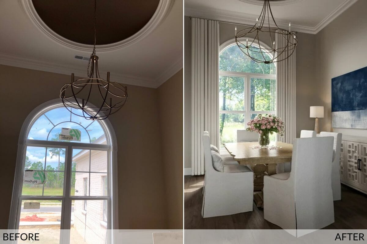 Classy dining room makeover