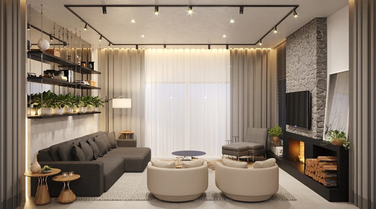 Contemporary interior design by online interior decorator - Jessica Duarte