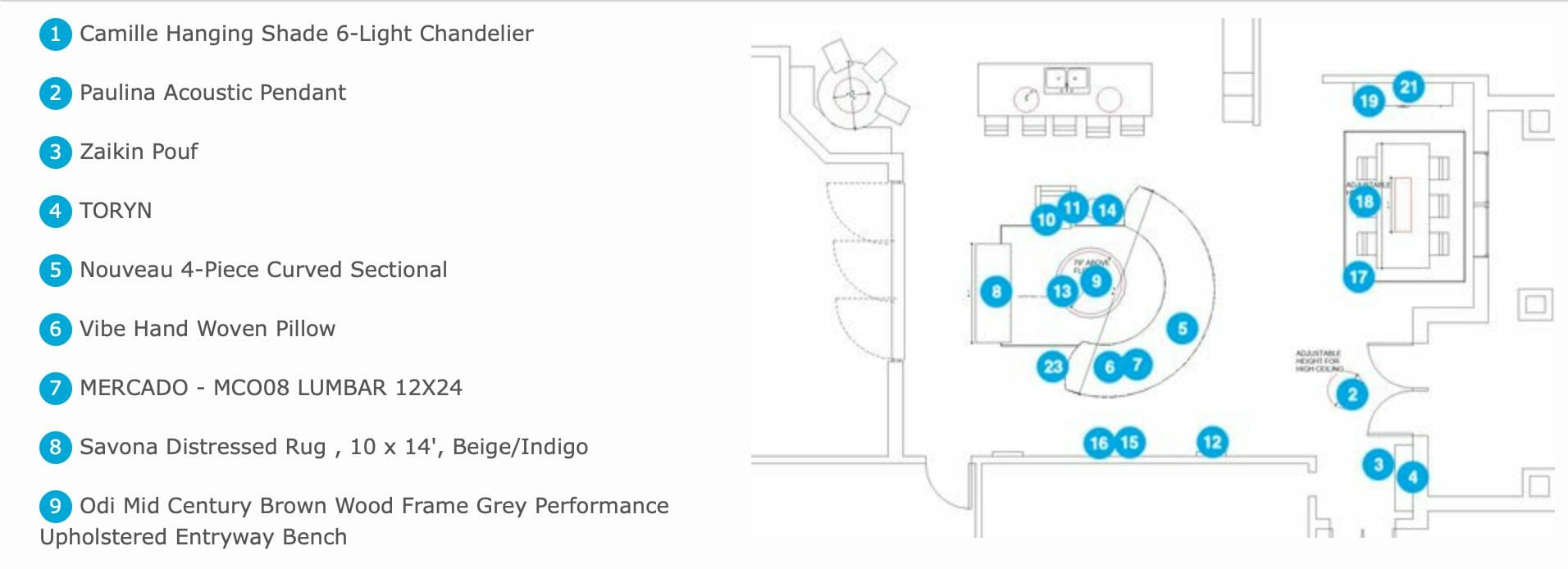 Decorilla vs Spacejoy features - Floorplan