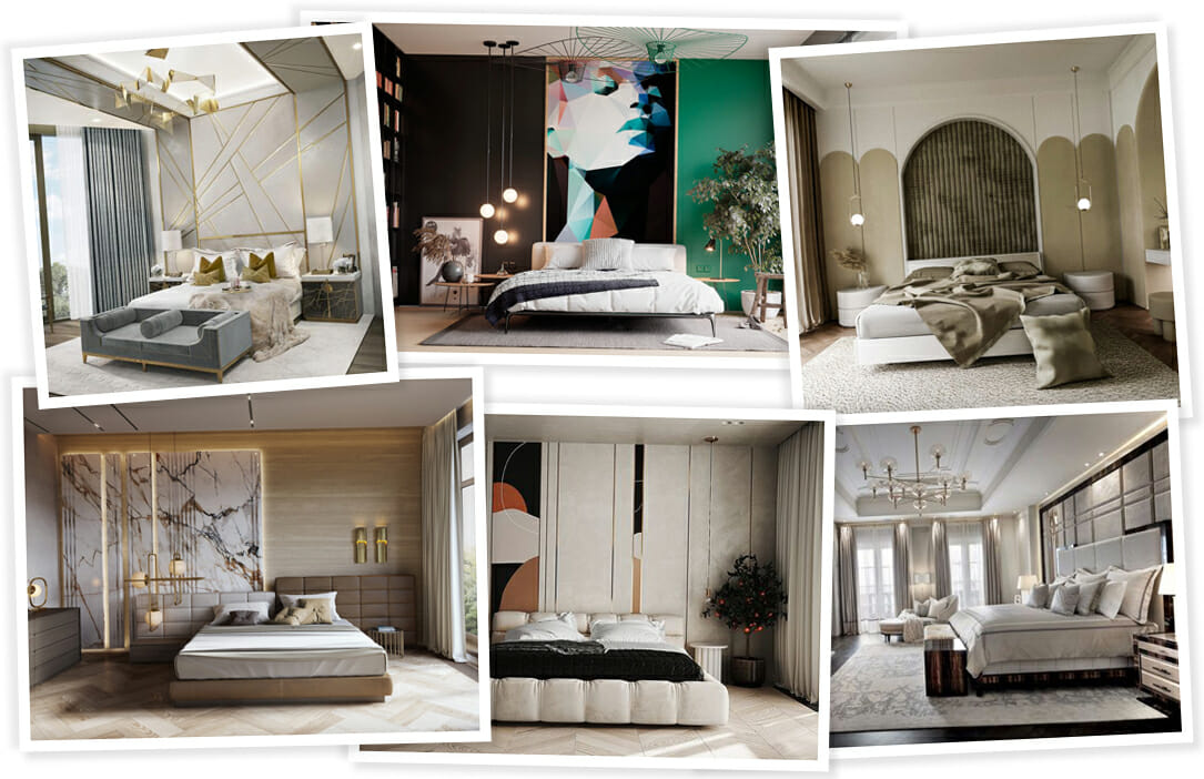 High end bedroom design inspiration