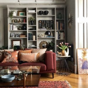 Home decorating gift ideas in a living room by Decorilla designer, Sarah R.