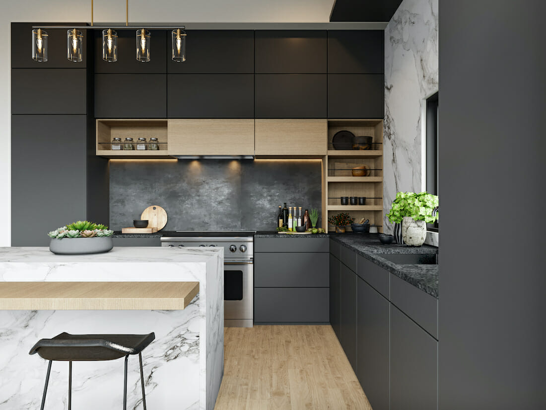 Modern Kitchen - Decorilla vs Spacejoy