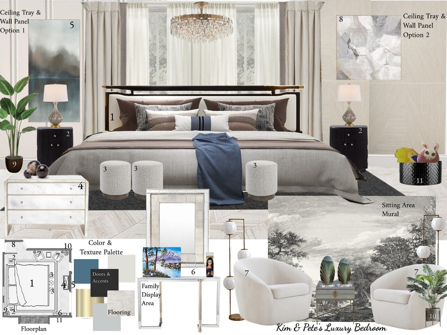 Before & After: Luxury Modern Master Bedroom Design - Decorilla Online ...