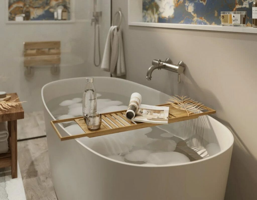 Before & After Relaxing Zen Bathroom Design Decorilla Online