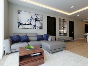 View of Before & After: Welcoming Modern Condo Design - Decorilla