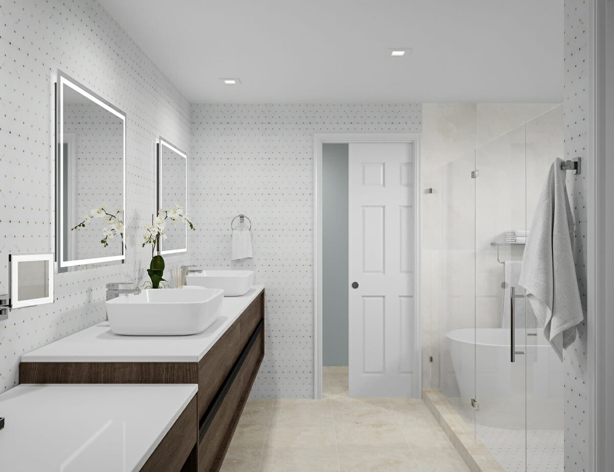 Bathroom by online interior decorator - Theresa Gillan