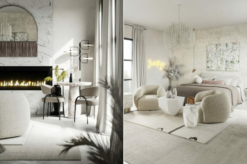 Before & After: Bespoke Master Bedroom with Sitting Area - Decorilla ...