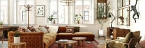 Bohemian interior design with japandi style decor - Anthology Creatives