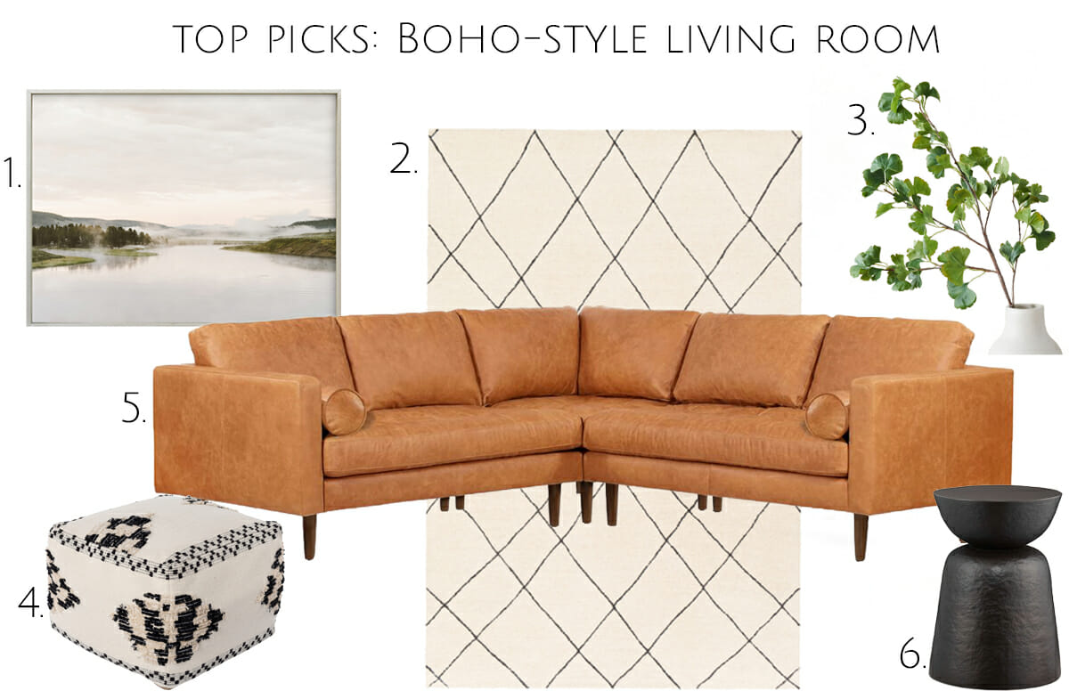 Boho style living room top picks