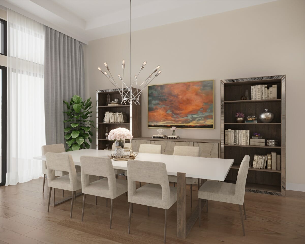 Dining room by online interior designer - Theresa Gillan