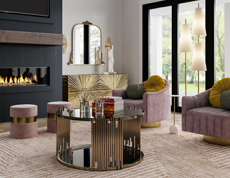 Glam decor style with an Art Deco influence - Casey H