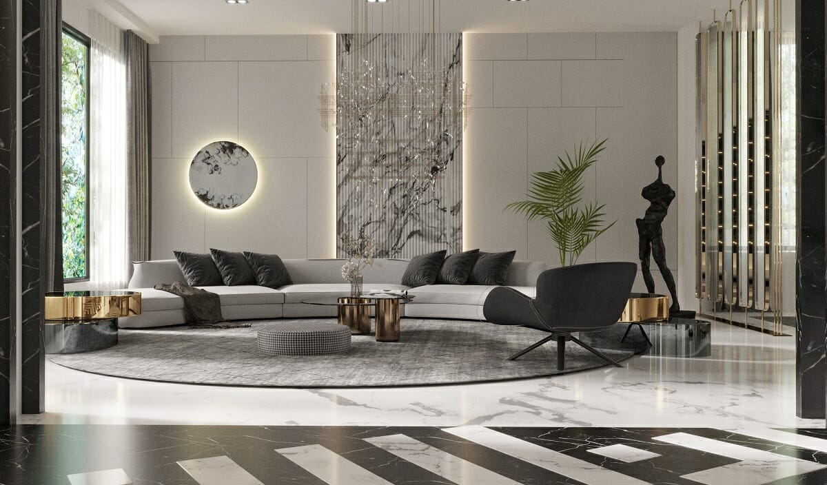 Glam style living room - Nourhan R