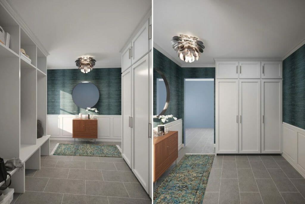 Before & After: Mudroom Laundry Room Combo with Character