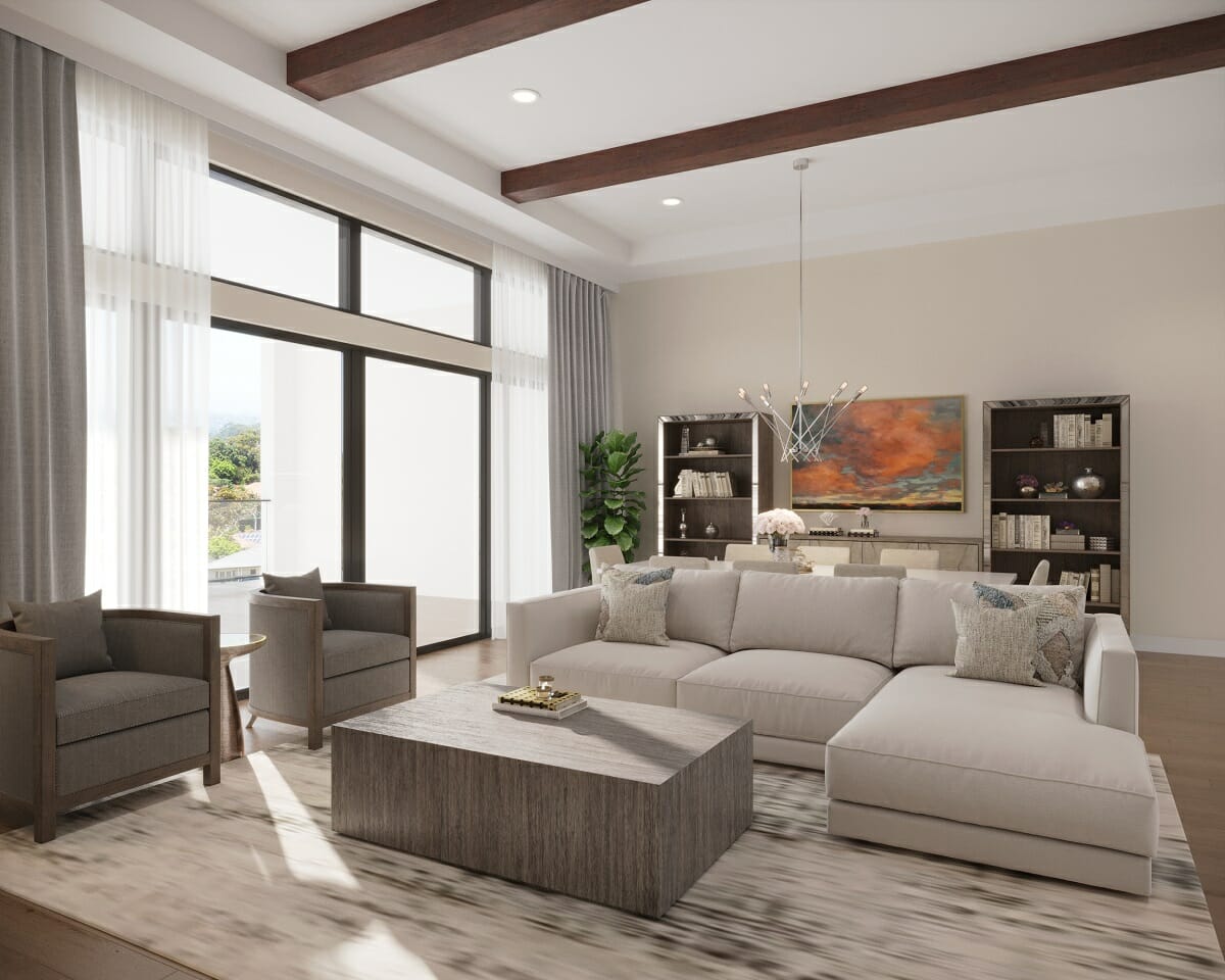 Living room by online interior decorator - Theresa Gillan