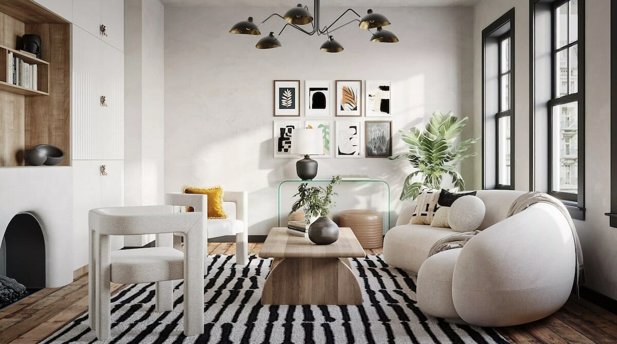 Living room by top Decorilla interior designers in Augusta, GA, Cayetana S