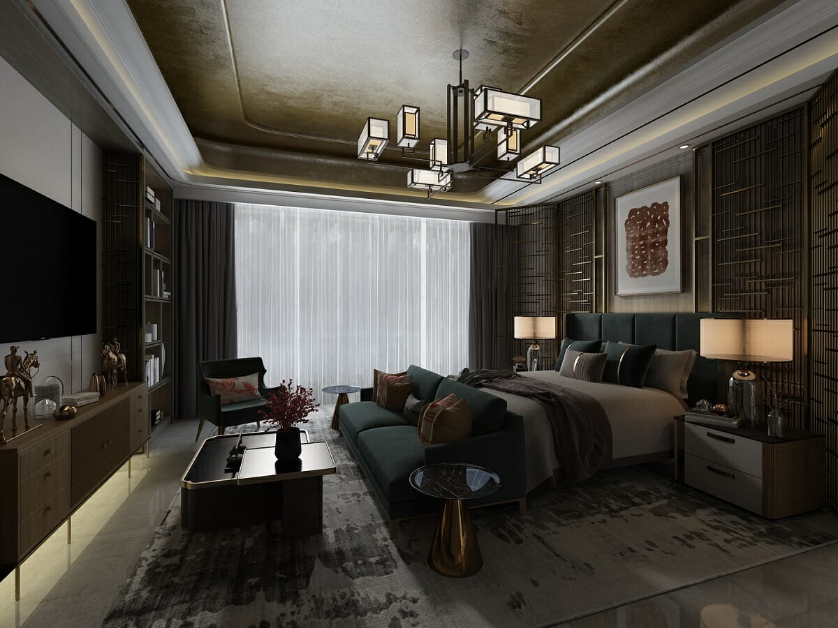 Modern glam bedroom - Atif N