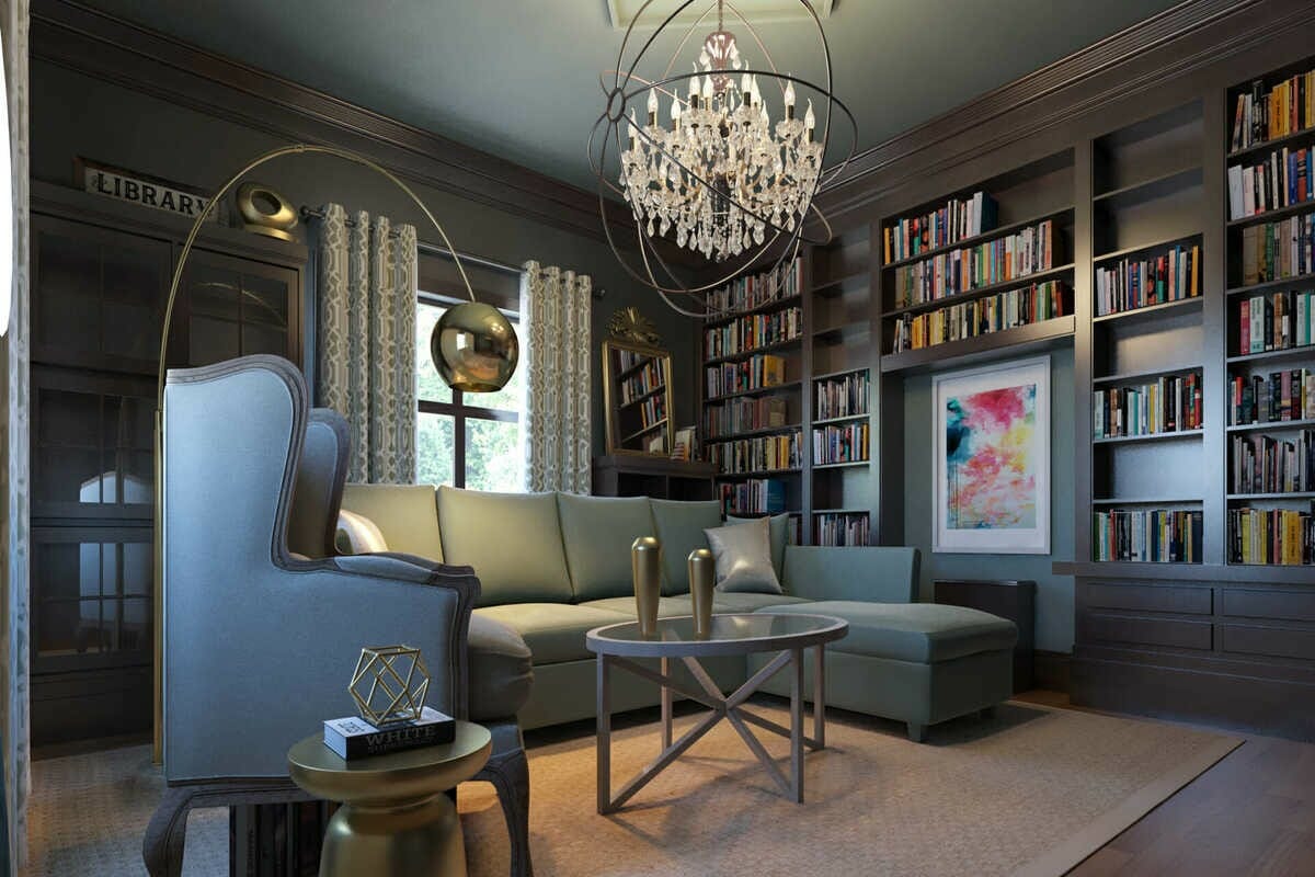 Modern glam home office interior design - Michelle B