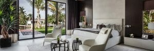Primary contemporary bedroom design - Houzz