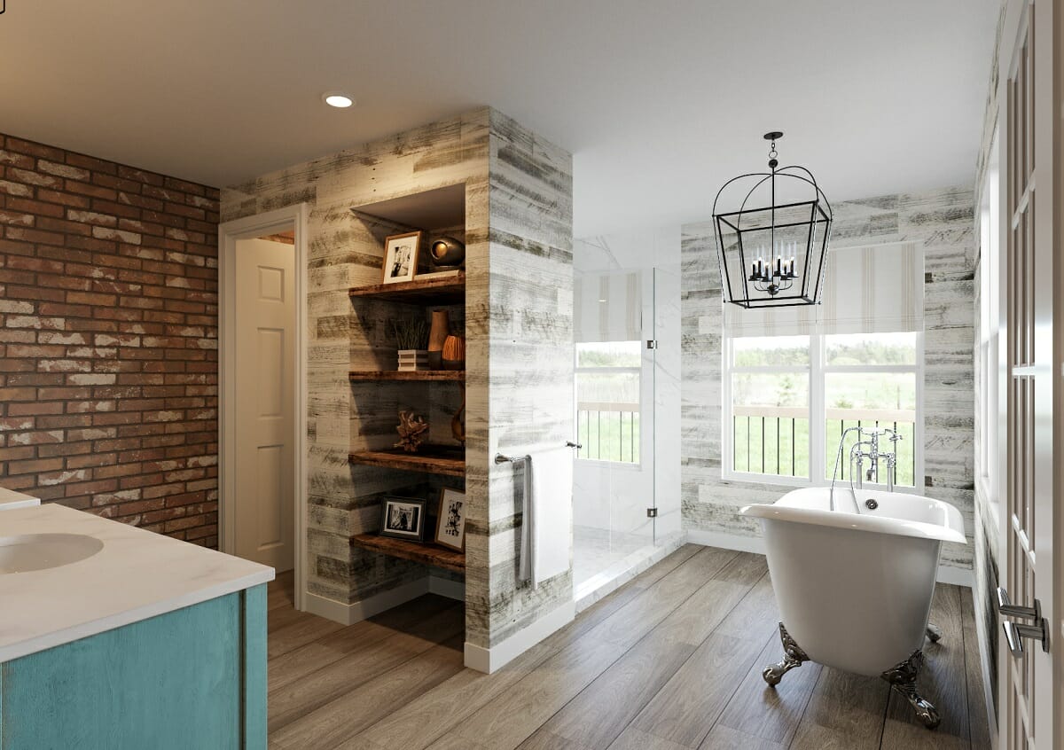 Rustic industrial bathroom interior design - Jessica D