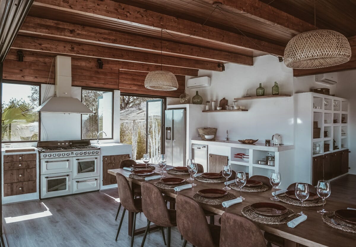 Rustic kitchen and dining interior design - Jasmine
