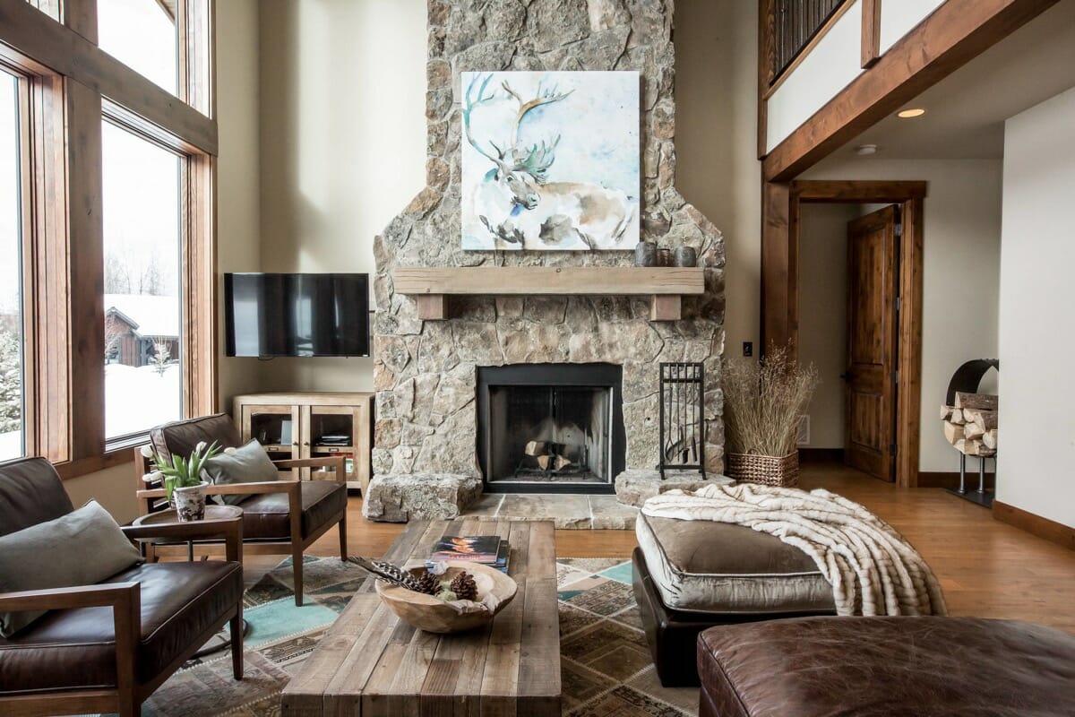 Rustic style living room - One Kind Design
