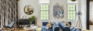 Transitional style living room