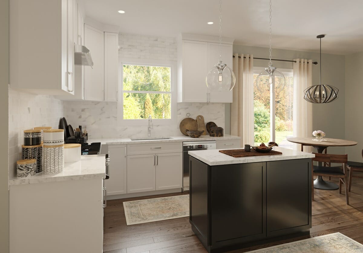 Virtual kitchen interior design by Theresa Gillan