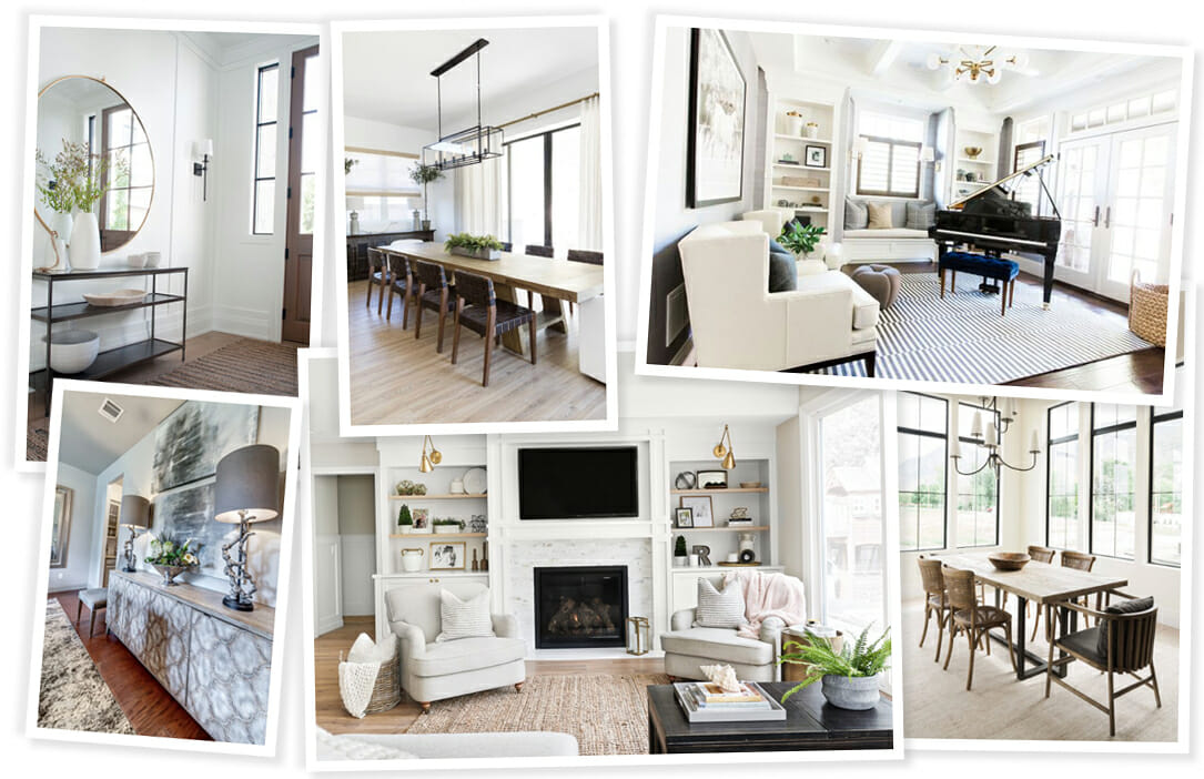 inspiration for a rustic transitional style