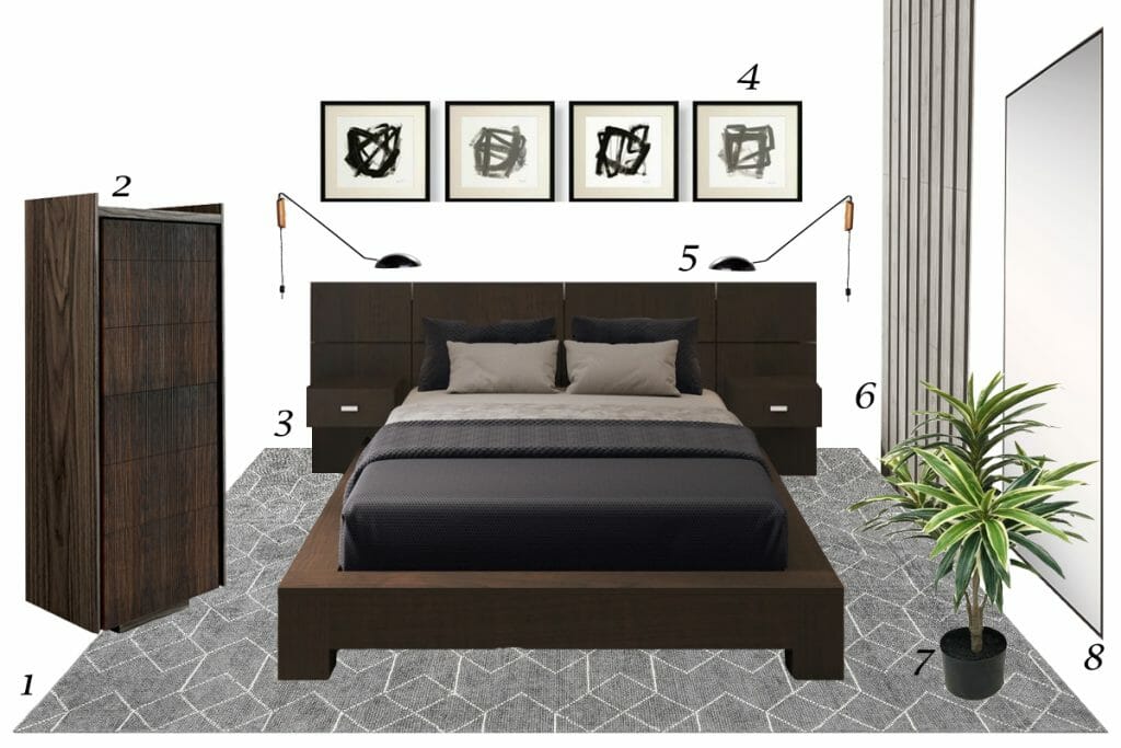 Before & After: Refined Minimal Bedroom Design - Decorilla Online ...
