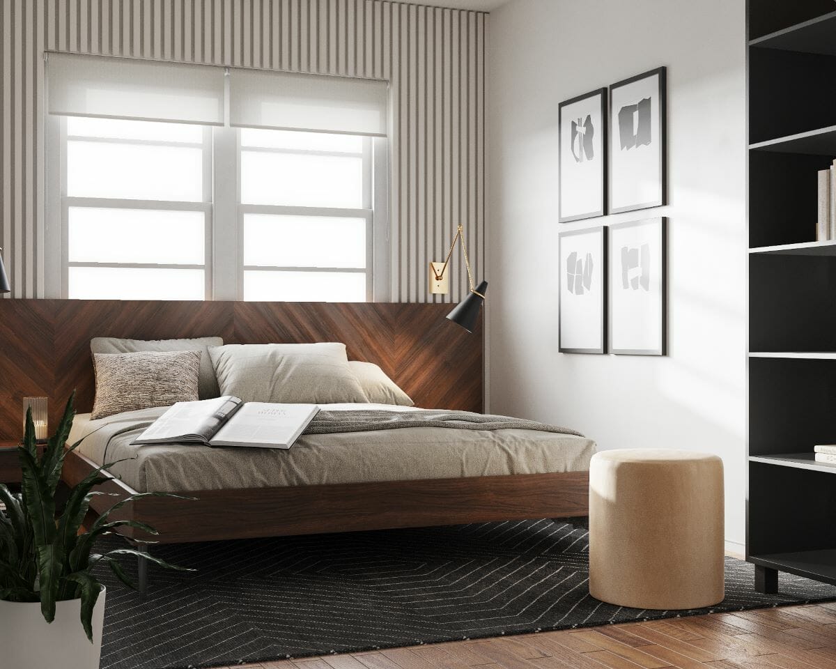Minimalist bedroom ideas by Decorilla